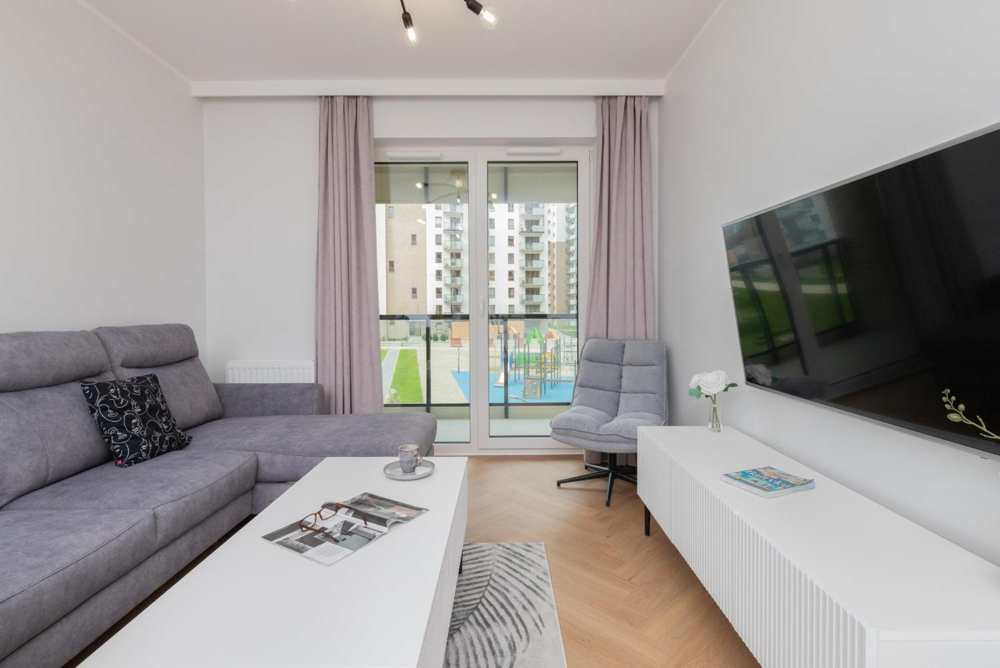 Nowa Letnica Comfortable Apartments With Balcony & Parking Gdansk By Noclegi Renters Buitenkant foto
