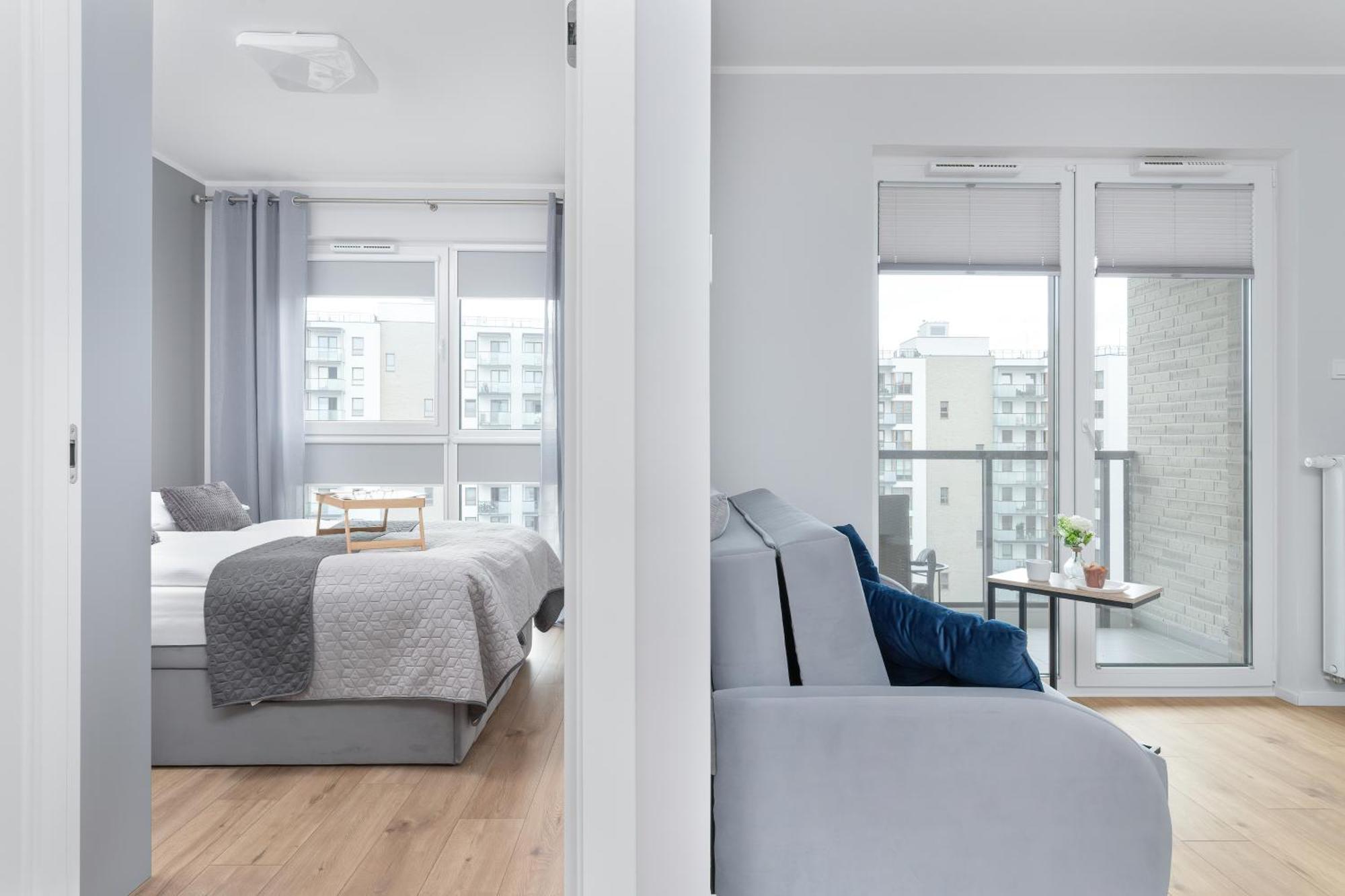 Nowa Letnica Comfortable Apartments With Balcony & Parking Gdansk By Noclegi Renters Buitenkant foto